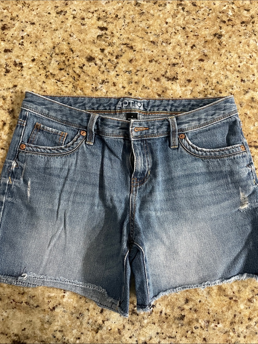 Denim Cutoff Women’s Jean Shorts - Light Blue